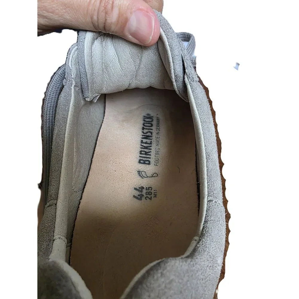 Birkenstock Bend Low Suede Basalt Gray Sneakers Women's Size 13 Gum Sole EUG